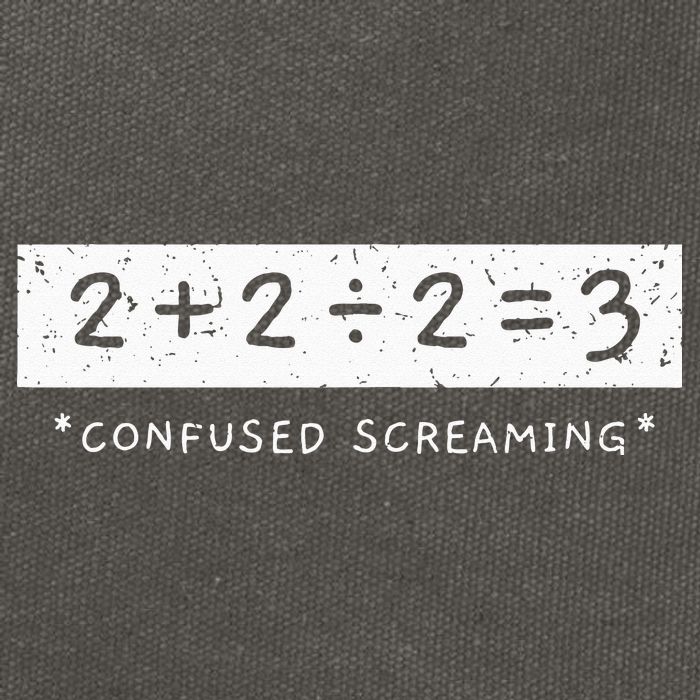 Addition Division Subtraction Equals Math Learning Ability Cotton Canvas Backpack