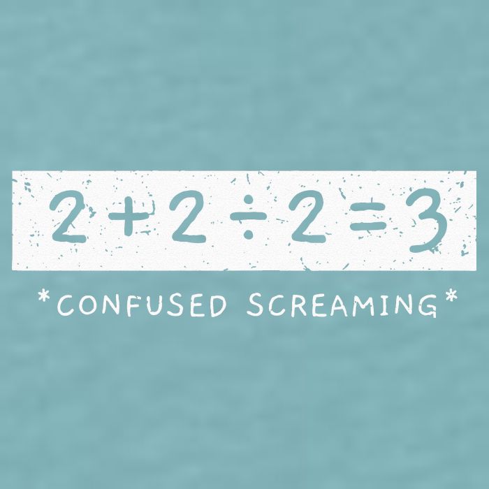 Addition Division Subtraction Equals Math Learning Ability Sueded Cloud Jersey T-Shirt