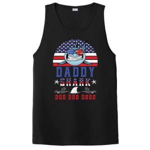 American Daddy Shark Doo Doo Doo America 4Th Of July PosiCharge Competitor Tank