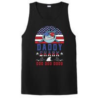 American Daddy Shark Doo Doo Doo America 4Th Of July PosiCharge Competitor Tank