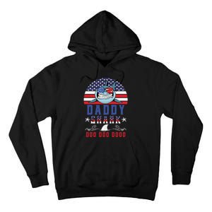 American Daddy Shark Doo Doo Doo America 4Th Of July Tall Hoodie