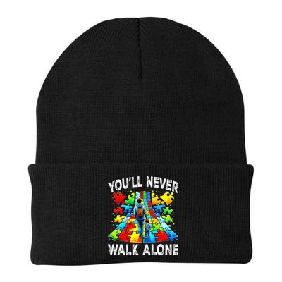Autism Dad Support Alone Puzzle You'll Never Walk Alone  Beanie