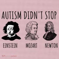 Autism Didn't Stop Einstein Mozart Newton Inspirational Autism Awareness Month 25L Jumbo Tote