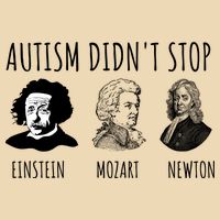 Autism Didn't Stop Einstein Mozart Newton Inspirational Autism Awareness Month Zip Tote Bag