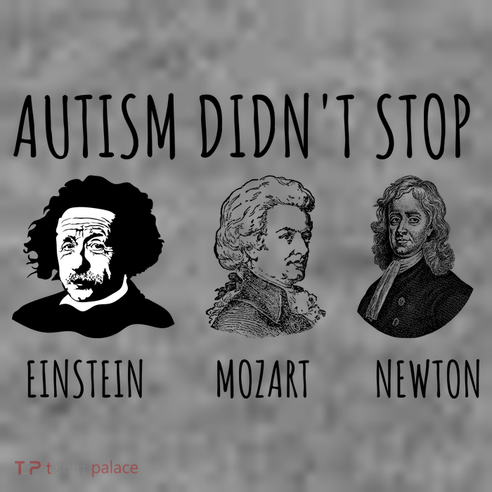 Autism Didn't Stop Einstein Mozart Newton Inspirational Autism Awareness Month Sustainable Beanie