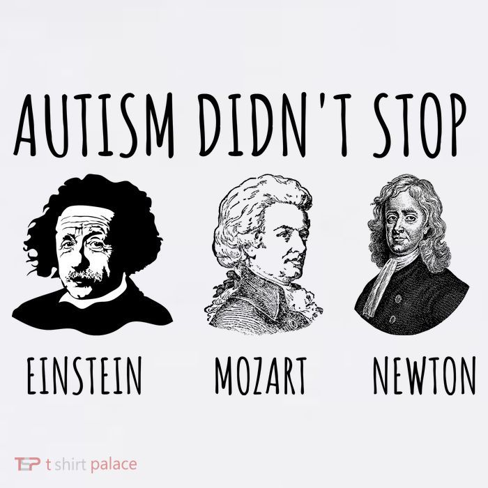Autism Didn't Stop Einstein Mozart Newton Inspirational Autism Awareness Month Sustainable Bucket Hat