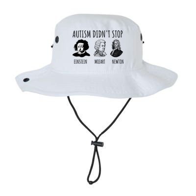 Autism Didn't Stop Einstein Mozart Newton Inspirational Autism Awareness Month Bucket Hat