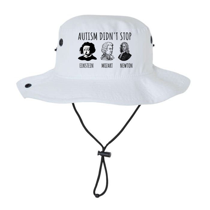 Autism Didn't Stop Einstein Mozart Newton Inspirational Autism Awareness Month Bucket Hat