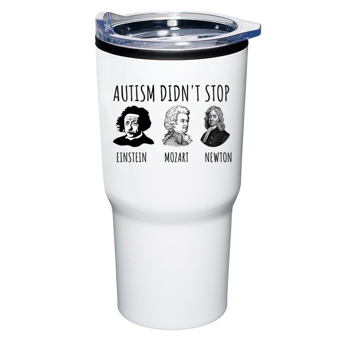 Autism Didn't Stop Einstein Mozart Newton Inspirational Autism Awareness Month Tumbler
