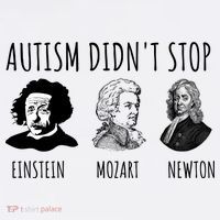 Autism Didn't Stop Einstein Mozart Newton Inspirational Autism Awareness Month Youth Performance Sprint T-Shirt