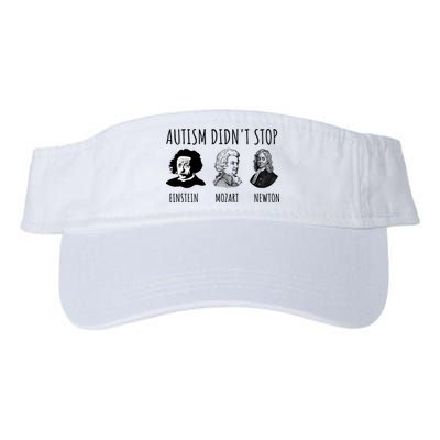 Autism Didn't Stop Einstein Mozart Newton Inspirational Autism Awareness Month Visor