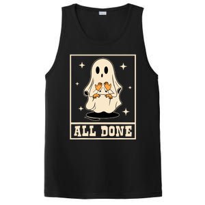 All Done Sign Language Speech Halloween Ghost Teacher Sped PosiCharge Competitor Tank