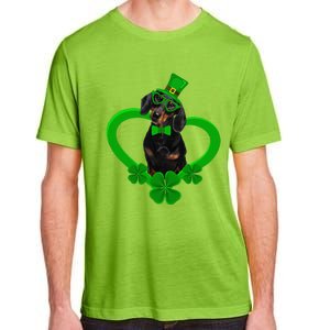 Awesome Dachshund Saint Patrick's Day Dog Dad Mom Adult ChromaSoft Performance T-Shirt