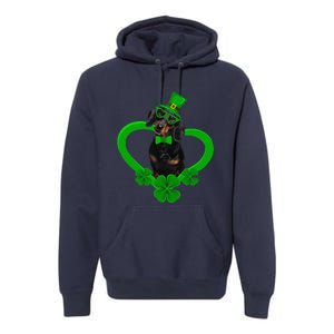 Awesome Dachshund Saint Patrick's Day Dog Dad Mom Premium Hoodie