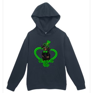 Awesome Dachshund Saint Patrick's Day Dog Dad Mom Urban Pullover Hoodie