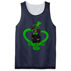 Awesome Dachshund Saint Patrick's Day Dog Dad Mom Mesh Reversible Basketball Jersey Tank