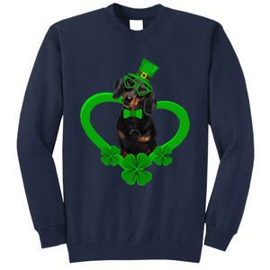 Awesome Dachshund Saint Patrick's Day Dog Dad Mom Tall Sweatshirt