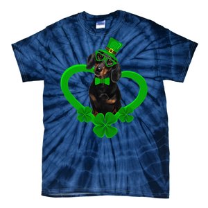 Awesome Dachshund Saint Patrick's Day Dog Dad Mom Tie-Dye T-Shirt