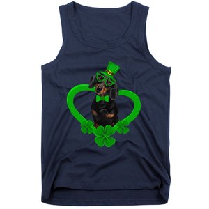 Awesome Dachshund Saint Patrick's Day Dog Dad Mom Tank Top