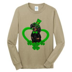 Awesome Dachshund Saint Patrick's Day Dog Dad Mom Tall Long Sleeve T-Shirt