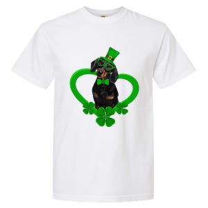 Awesome Dachshund Saint Patrick's Day Dog Dad Mom Garment-Dyed Heavyweight T-Shirt