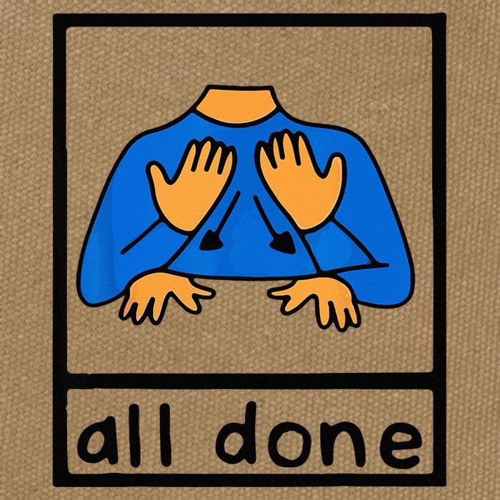All done sign language speech pathology aac sped teacher Cotton Canvas Backpack