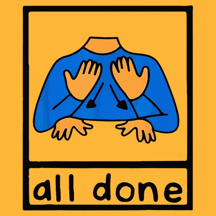All done sign language speech pathology aac sped teacher Pom Pom 12in Knit Beanie