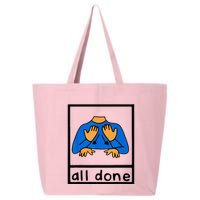 All done sign language speech pathology aac sped teacher 25L Jumbo Tote