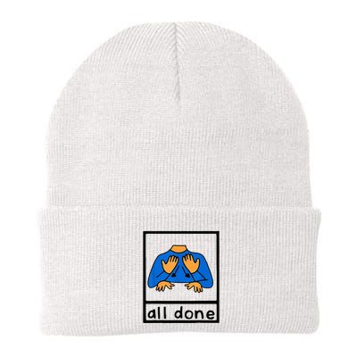All done sign language speech pathology aac sped teacher Beanie