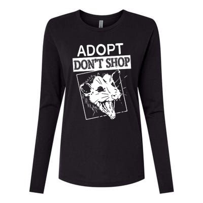 Adopt DonT Shop Womens Cotton Relaxed Long Sleeve T-Shirt