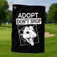 Adopt DonT Shop Golf Towel