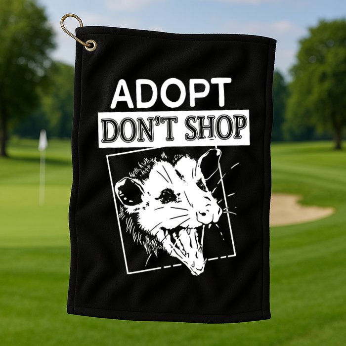 Adopt DonT Shop Golf Towel