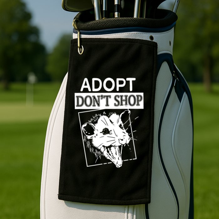 Adopt DonT Shop Golf Towel