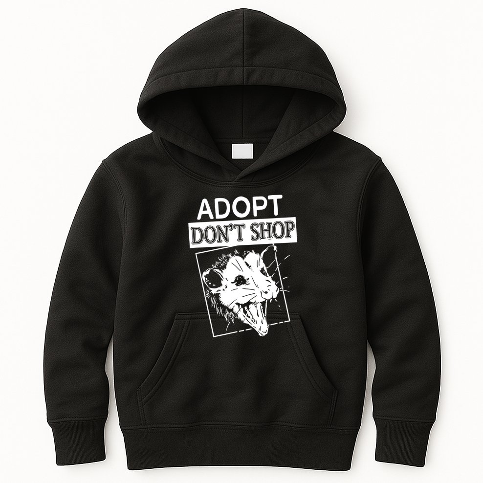 Adopt DonT Shop Kids Hoodie