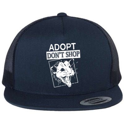 Adopt DonT Shop Flat Bill Trucker Hat