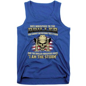 American Driller Saying Proud Oil Rig Worker Drilling Usa Gift Tank Top