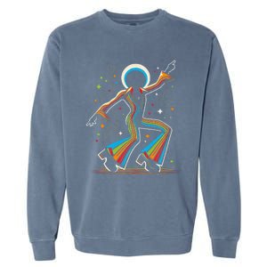 Afro Dancing Soul Music Groove Funky Retro Disco Garment-Dyed Sweatshirt