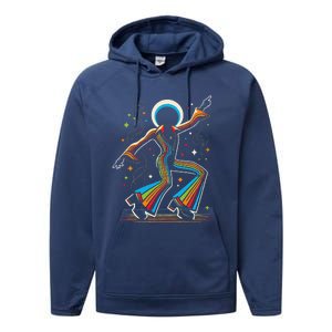 Afro Dancing Soul Music Groove Funky Retro Disco Performance Fleece Hoodie