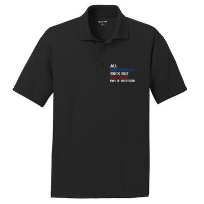 All Democrats Suck But The Guys Do It Better PosiCharge RacerMesh Polo