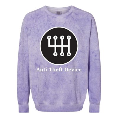 AntiTheft Device Shift For Car Lovers Gearheads Colorblast Crewneck Sweatshirt