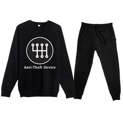 AntiTheft Device Shift For Car Lovers Gearheads Premium Crewneck Sweatsuit Set