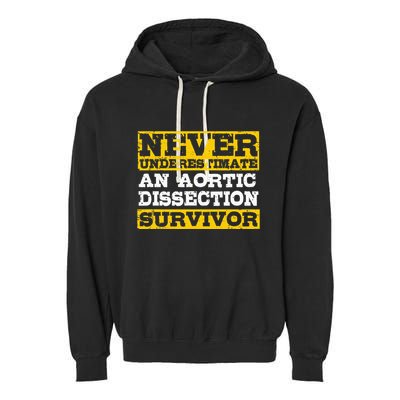 Aortic Dissection Survivor Recovery Get Well Garment-Dyed Fleece Hoodie