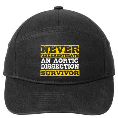 Aortic Dissection Survivor Recovery Get Well 7-Panel Snapback Hat