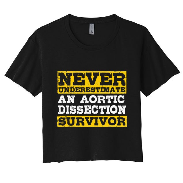 Aortic Dissection Survivor Recovery Get Well Crop Top