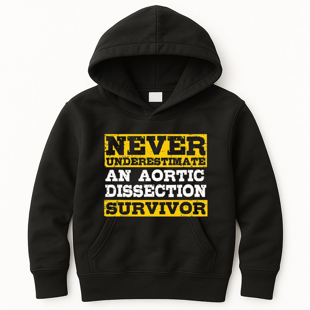 Aortic Dissection Survivor Recovery Get Well Kids Hoodie