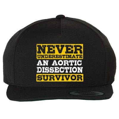 Aortic Dissection Survivor Recovery Get Well Wool Snapback Cap