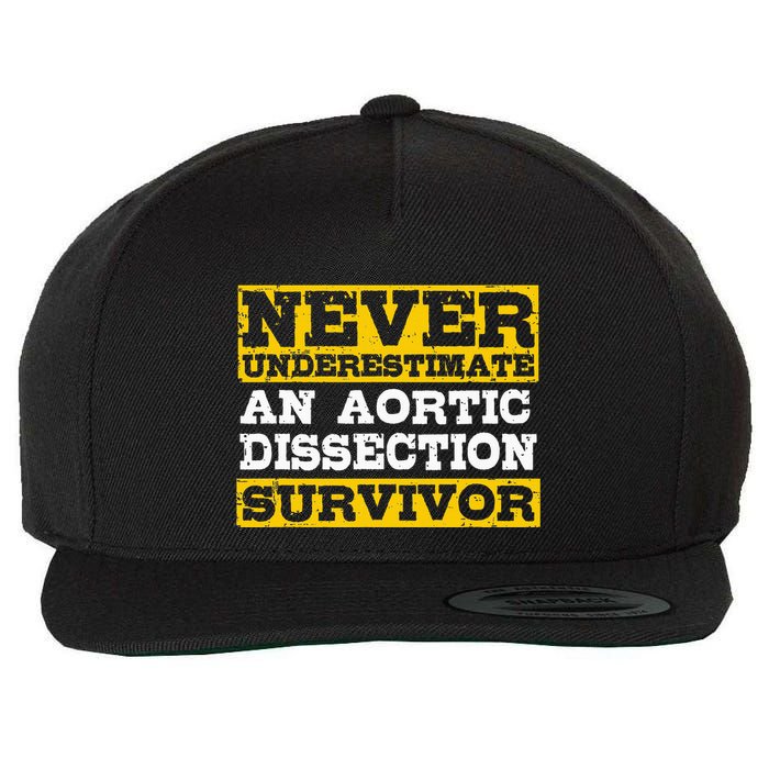 Aortic Dissection Survivor Recovery Get Well Wool Snapback Cap
