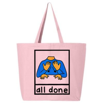 All done sign language speech pathology aac sped teacher 25L Jumbo Tote