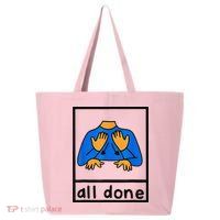 All done sign language speech pathology aac sped teacher 25L Jumbo Tote