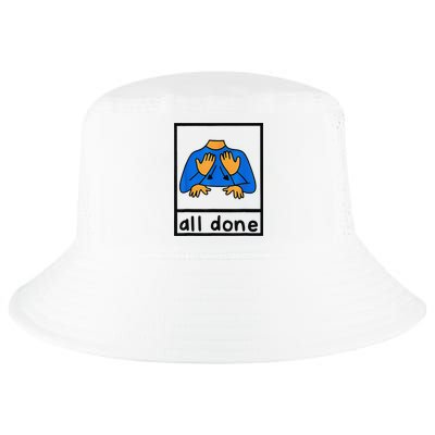 All done sign language speech pathology aac sped teacher Cool Comfort Performance Bucket Hat